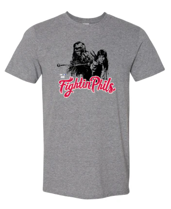 OT Sports Chewbacca and Han Solo Adult Gray T-Shirt